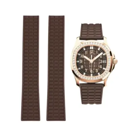 Patek Philippe – Aquanaut –  Rubber Strap – Straight – Brown