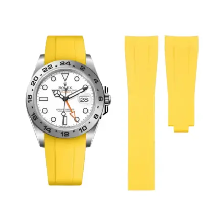 Rolex – Explorer II –  Rubber Strap – Yellow