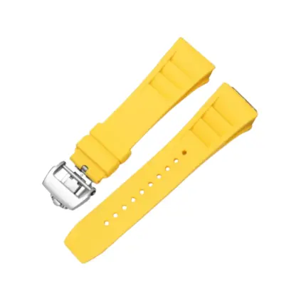Richard Mille – 011-035-050-052-057-065 –  Rubber Strap – Yellow