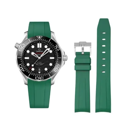 Omega – Seamaster –  Rubber Strap – Green