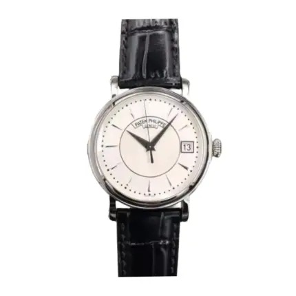 Patek Philippe Calatrava 5153G-010 “White Gold Officer’s Case” Authentic Clone 1:1