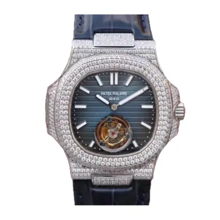 Patek Philippe Nautilus 5711 Tourbillon “Jumbo” Blue Dial Super Accurate Clone